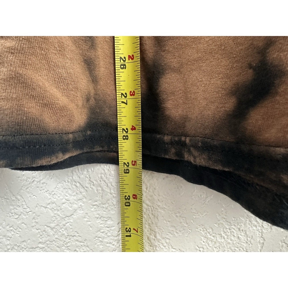 Vintage Bleach Tie-Dye T-Shirt – Brown/Black – Size XL - Picture 5 of 5